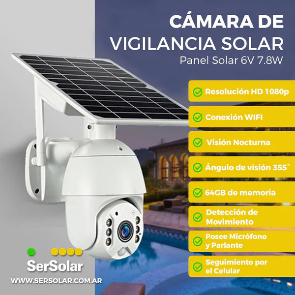 Guardia Solar Zoom Cámaras Inteligente